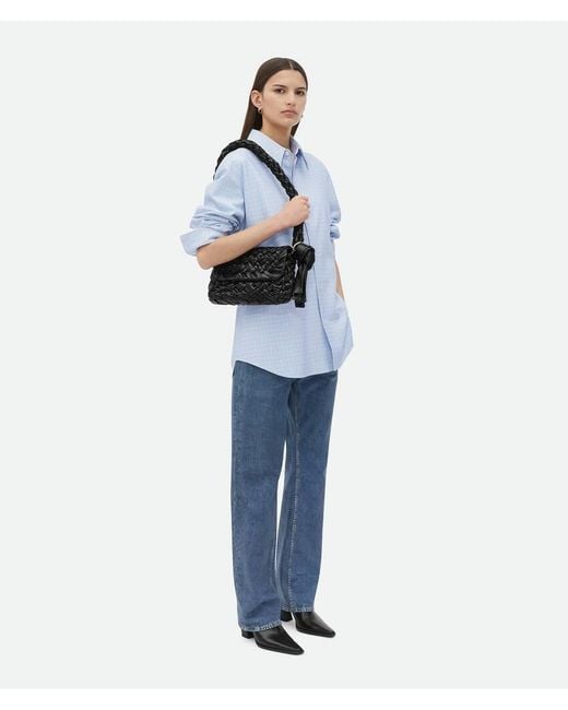 Bottega Veneta Black Kalimero Citta Shoulder Bag