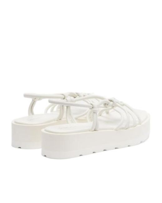 Gianvito Rossi White Hebe Platform Leather Sandals