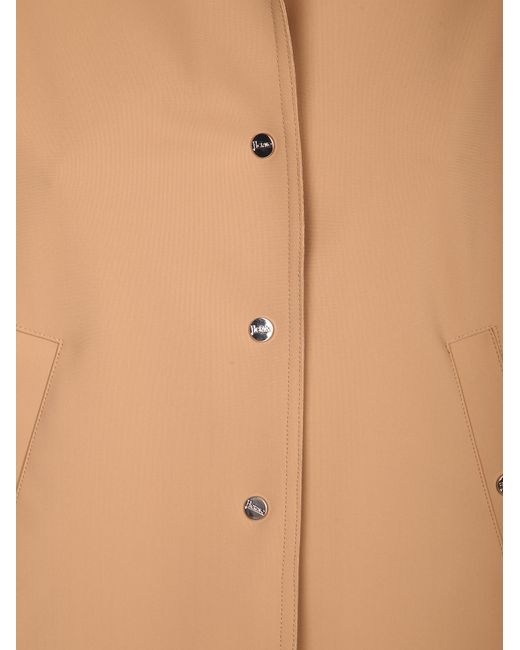 Herno Natural Long Sleeved Buttoned Jacket