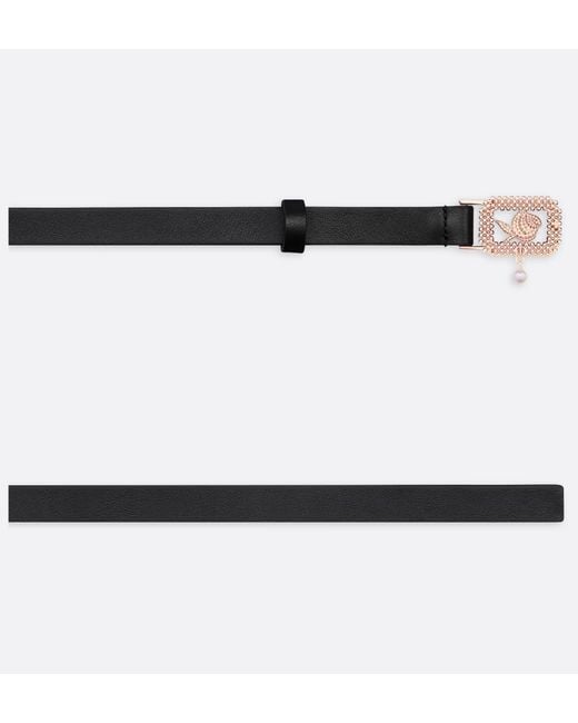 Dior Black Lumière De Rose Belt