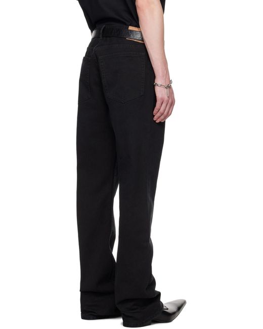 Balenciaga Black Mid-Waisted Straight-Leg Jeans