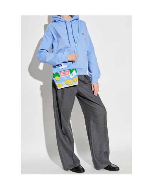 Paul Smith Women's Blue Zebra-Embroidered Hoodie