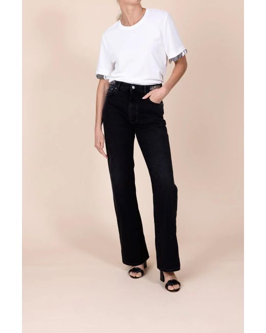 Rabanne White Crewneck Short-Sleeved T-Shirt