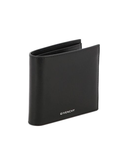 Givenchy Black 4G Classic Bi-Fold Wallet for men