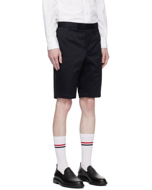 Thom Browne Blue Cotton Twill Unconstructed Chino Trouser for men