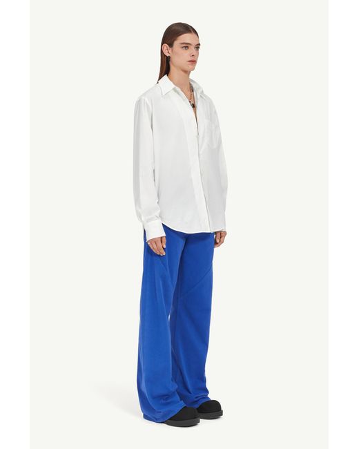 MM6 by Maison Margiela White Cut Out Detailed Buttoned Shirt