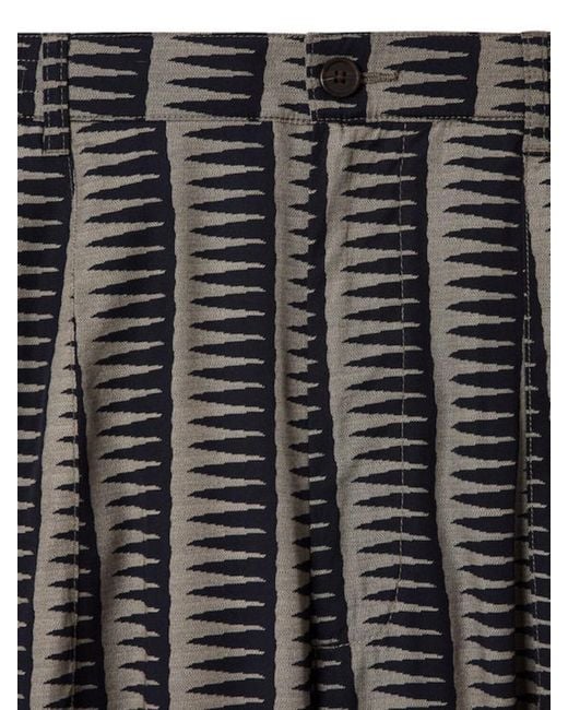 Emporio Armani Gray Patterned Drawstring Pants for men