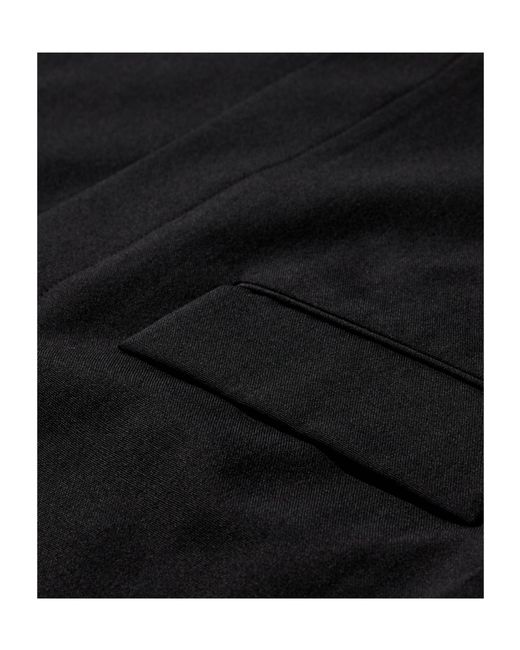 Rier Black Long-Sleeved Wool Coat for men