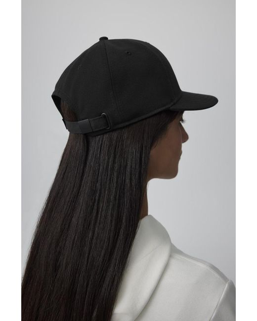 Canada Goose Black Arctic Disc Baseball Cap for men