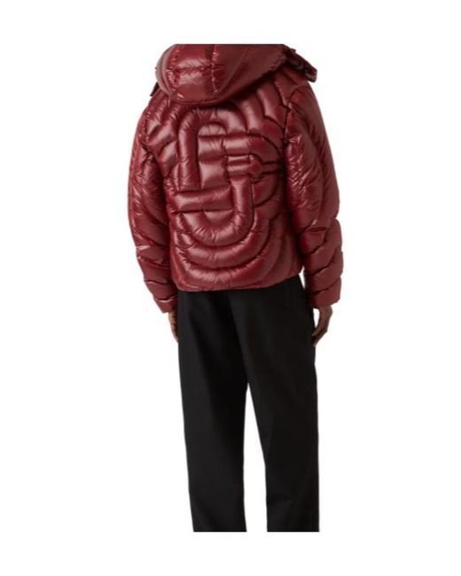 Casablanca Red Quilted Down Puffer Jacket for men