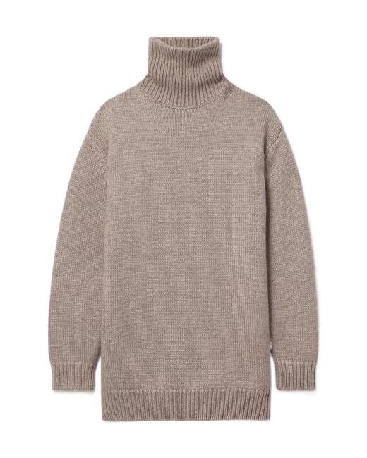 The Row Gray Elu Turtleneck Sweater