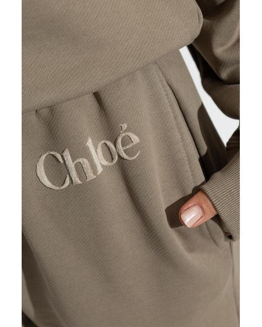 Chloé Gray Elastic Waist Sweatpants