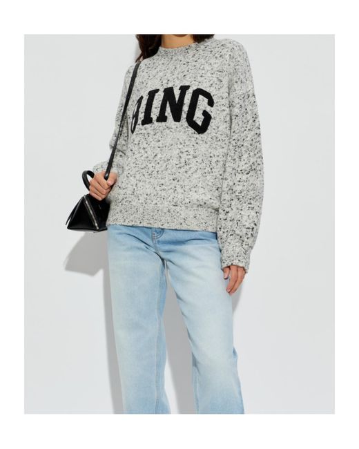 Anine Bing Gray Sydney Sweater