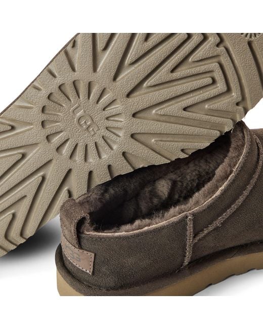 Ugg Brown Classic Design Ankle Boots
