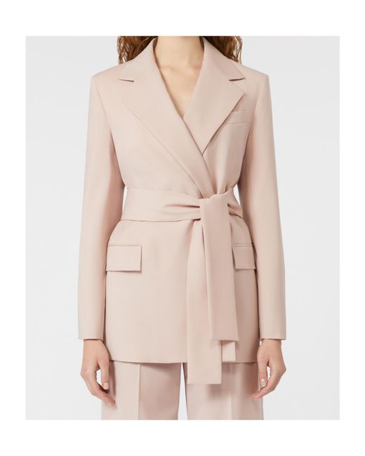 Weekend by Maxmara Natural Belted Wool Jacket