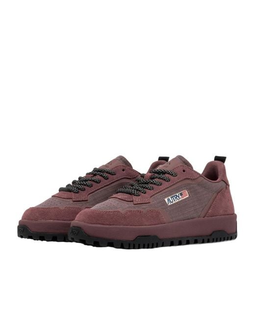 Autry Brown Wildpace Low-Top Sneakers