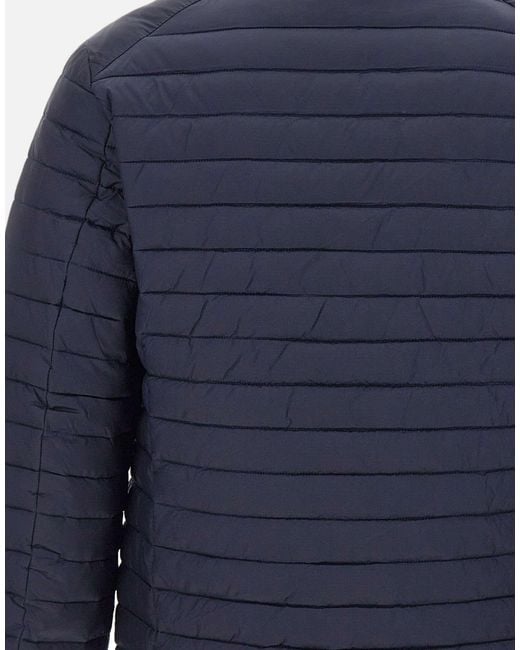 Save The Duck Blue Archibald Quilted Down Jacket for men