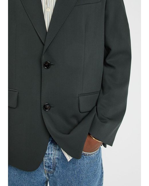 AMI Black Wool Blazer for men
