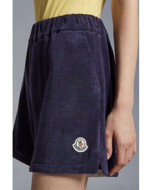 Moncler Blue Terrycloth Shorts
