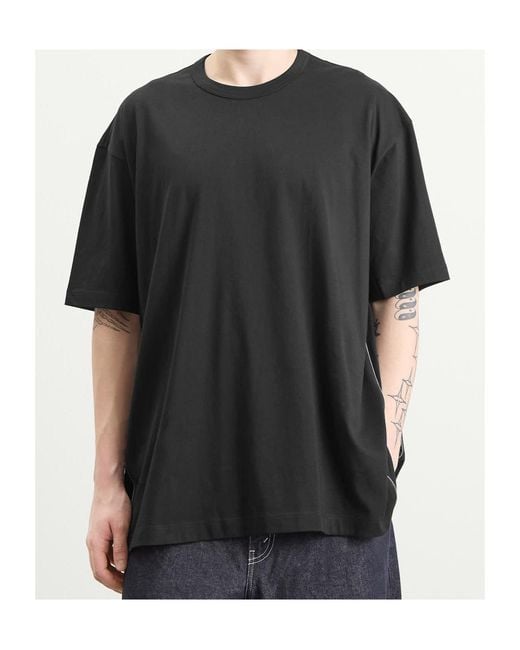 Comme des Garçons Black Comme Des Garçons Shirt Zipper Detail Crew Neck T-Shirt for men