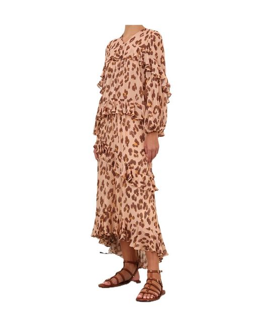 Zimmermann Natural Illuminate V-Neck Flutter Top