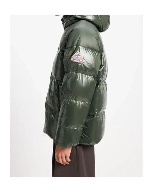 Pyrenex Green Hooded Down Jacket for men