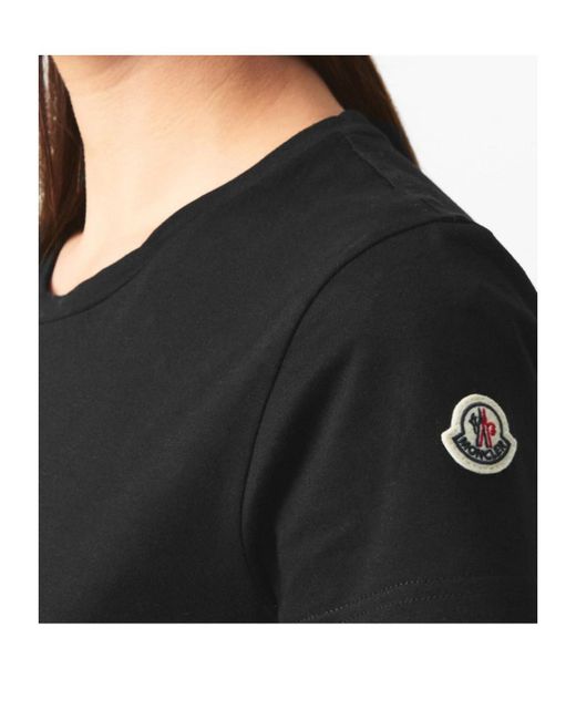 Moncler Black Logo Short-Sleeved T-Shirt