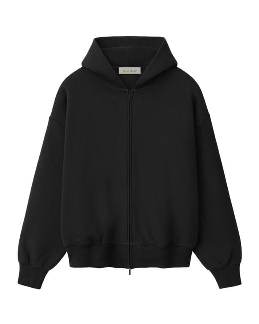 Fear Of God Black Zipper Hoodie for men
