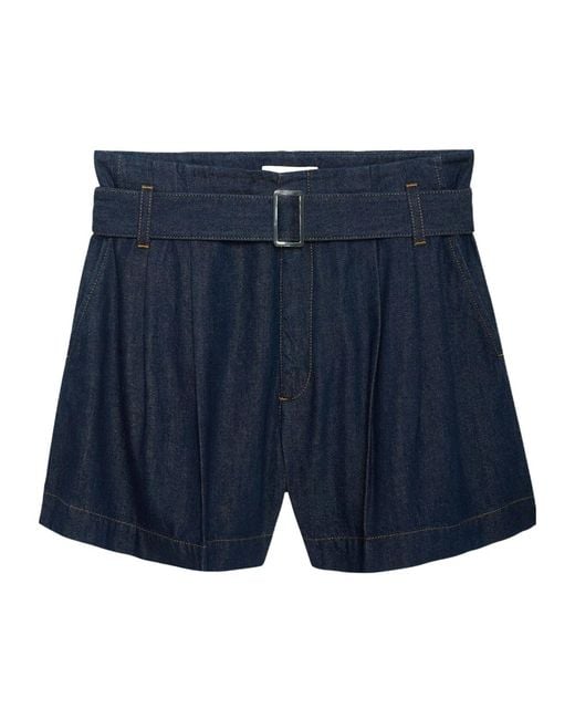 FRAME Blue Belt Loop Shorts