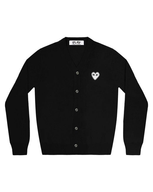 COMME DES GARÇONS PLAY Black Long-Sleeved Sweater for men