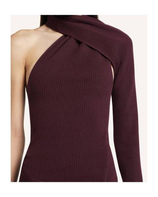 Courreges Red One-Shoulder Mini Dress