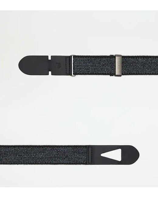 Tod's Black New Greca 3.5 Buckle Belt for men