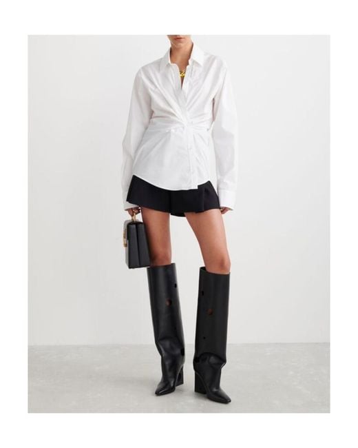 Off-White c/o Virgil Abloh White Poplin Wrap Shirt