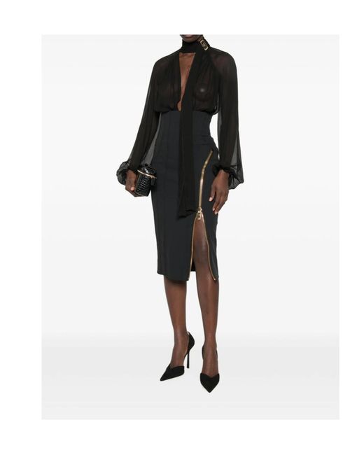Elisabetta Franchi Black Skirt