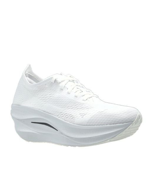 Comme des Garçons White Round-Toe Sneakers for men