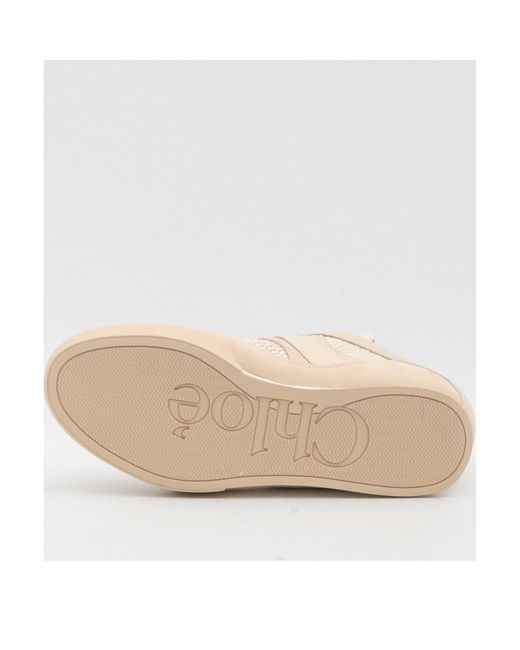 Chloé Natural Chloé Kick Lace-Up Sneakers