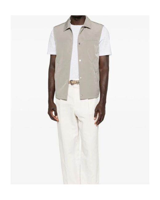 Brunello Cucinelli Gray Padded Gilet for men