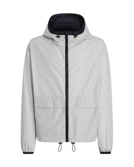Dolce & Gabbana Gray Hooded Zip Jacket for men
