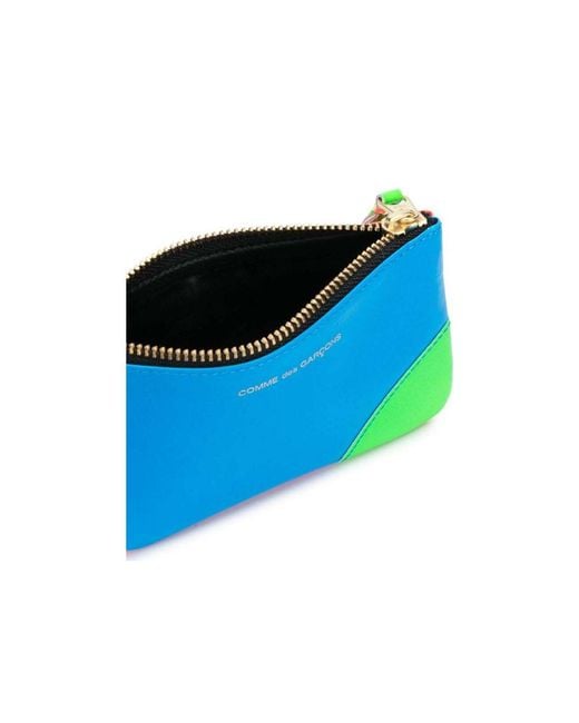 Comme des Garçons Blue Super Fluo Goatskin Wallet
