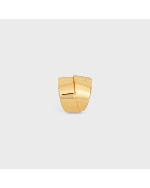 Céline Metallic Formes Abstraites Ribbon Ring