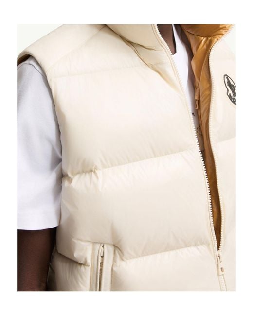 Moncler White Belice Down Gilet for men