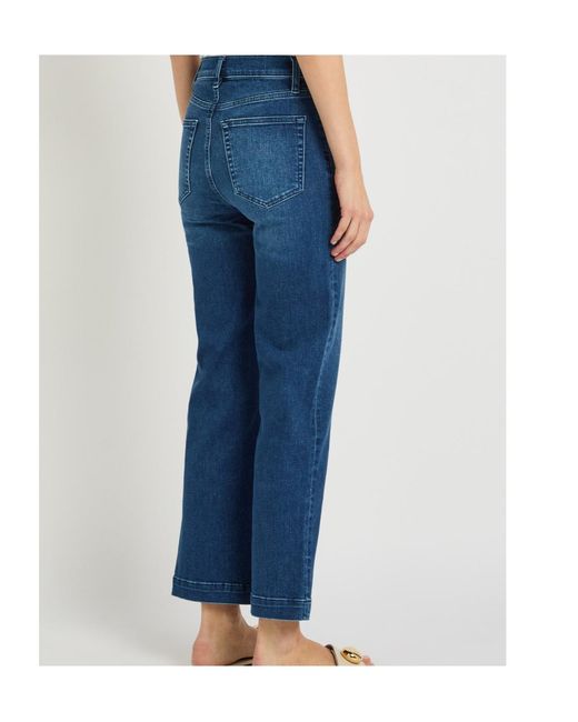 FRAME Blue Le Sleek Straight-Leg Jeans