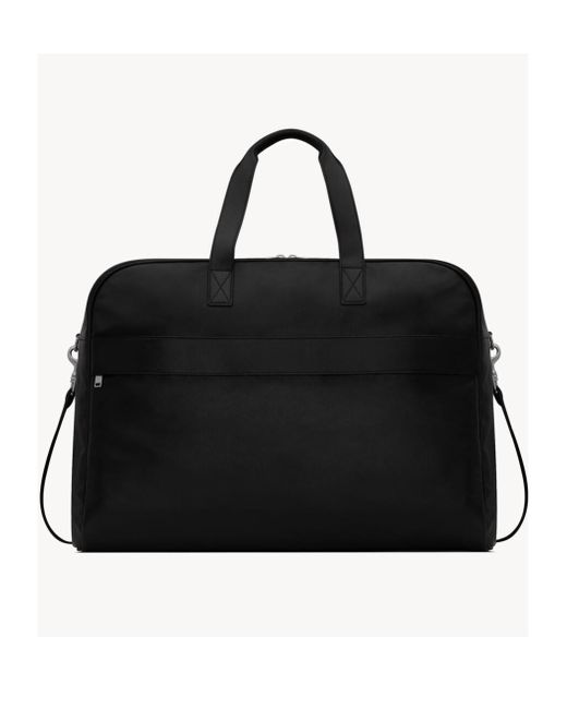 Saint Laurent Black Camp Maxi Duffle Bag for men