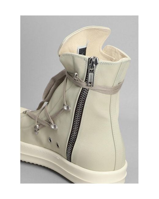 Rick Owens Natural Hexa High-Top Sneakers for men