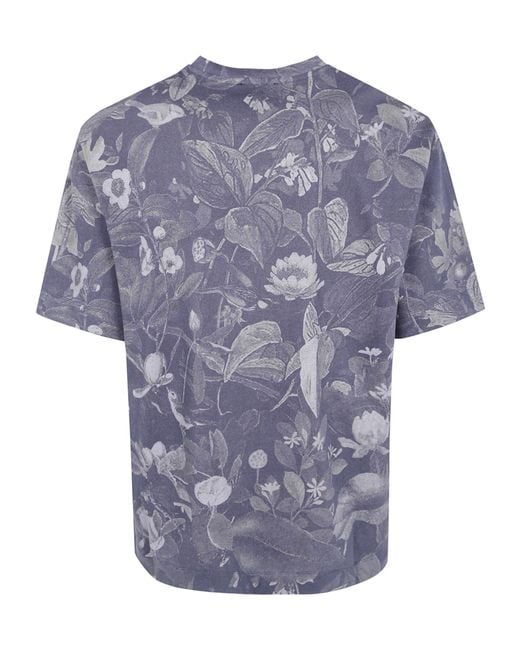 Emporio Armani Blue Short-Sleeved T-Shirt for men