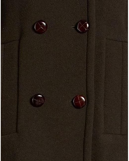 Isabel Marant Black Double-Breasted Wool Coat