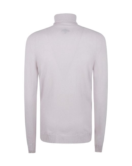 MD75 Blue Roll-Neck T-Shirt for men