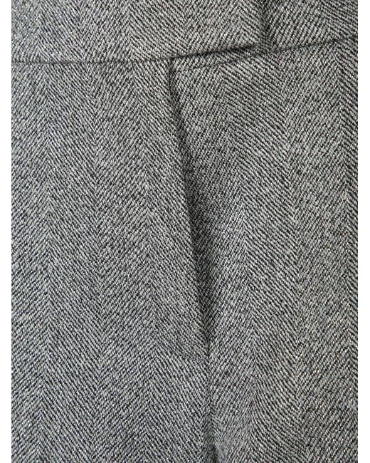 Brunello Cucinelli Gray Casual Pants With Belt Loops