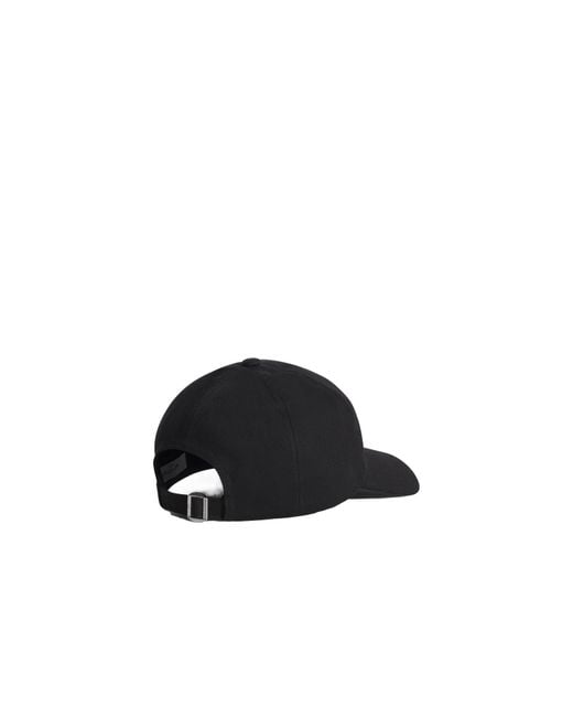 Maison Kitsuné Black Maison Kitsuné Baby Fox Cap for men