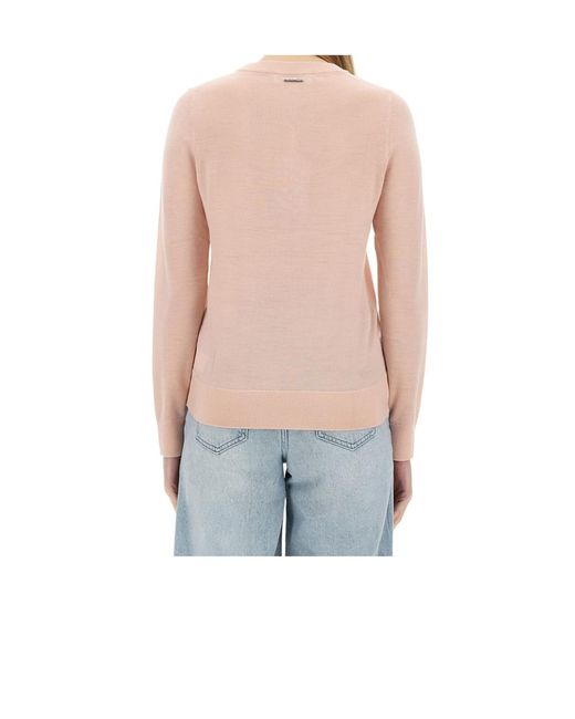 Michael Kors Blue Michael Buttoned Knit Pullover